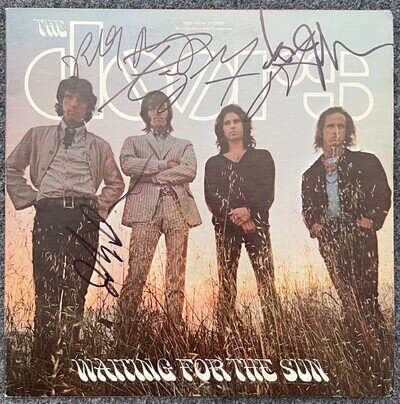 THE DOORS SIGNED Ray Manzarek, Robby Krieger, John Densmore Waiting for the Sun