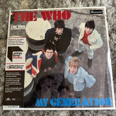 THE WHO MY GENERATION VINYL ALBUM HALF SPEED MASTERED LP 12” NEW & SEALED