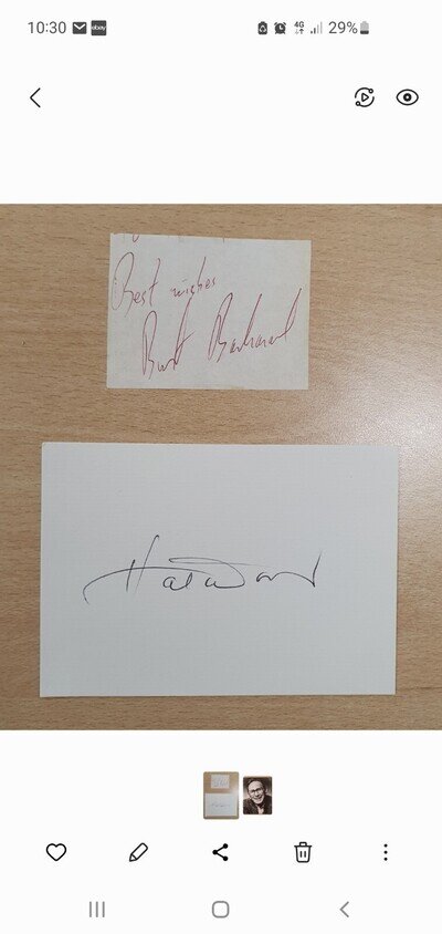 BURT BACHARACH HAL DAVID signed Autographs 100% Genuine And Authenticated