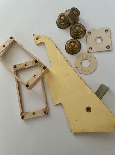 Gibson aged set, Pickguard, rings, switch plate, top hat knobs, jack, 59 Parts