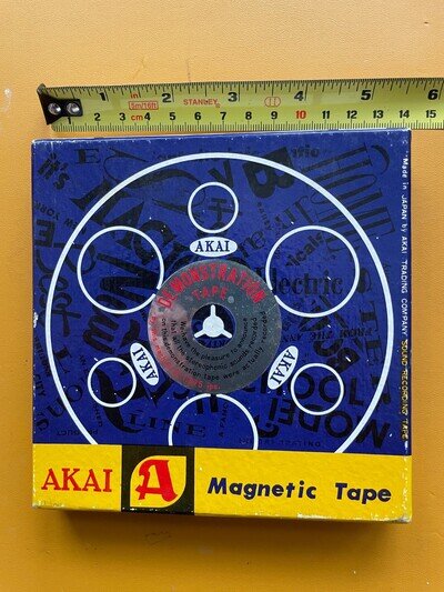 Very Rare AKAI Stereophonic Demonstration Reel 5 inch. Untested. Made in Japan