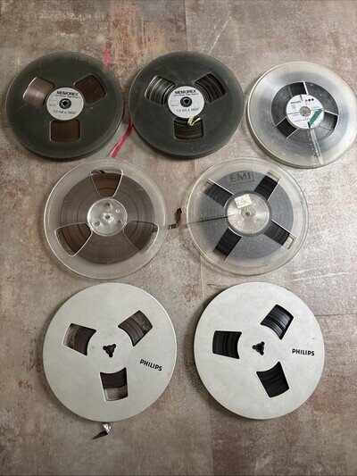 7x 7" Reel To Reel Tape Bundle - Used - Untested (Lot12)B3)