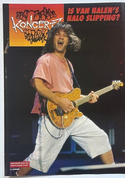 EDDIE VAN HALEN - 1993 full page UK magazine poster