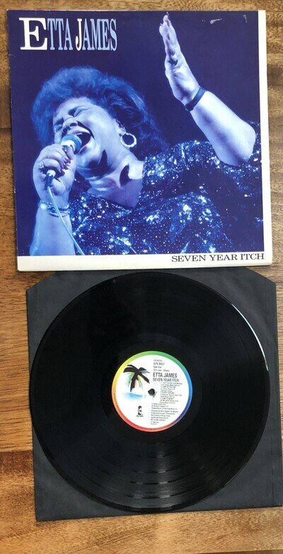 Etta James Seven Year Itch Vinyl LP Record EX/EX ILPS9923 1988 Island Records