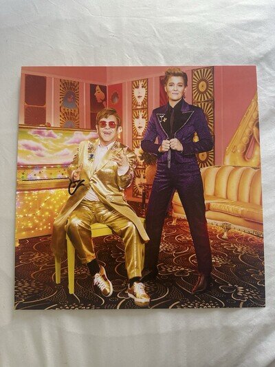Elton John Who Belives In Angels Signed Print Poster Autograph 12” Vinyl Size