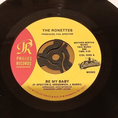 THE RONETTES ~ BE MY BABY/SO YOUNG.. 1963 VG+
