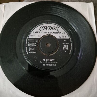 The Ronettes - Be My Baby - 7" Vinyl Single - VG+ - Free UK Postage