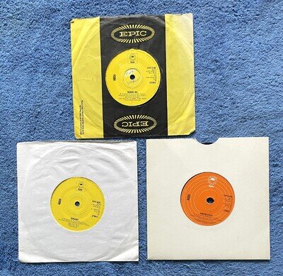ABBA - x3 7" Vinyl Singles - Mamma Mia, Fernando & Dancing Queen - All VG+