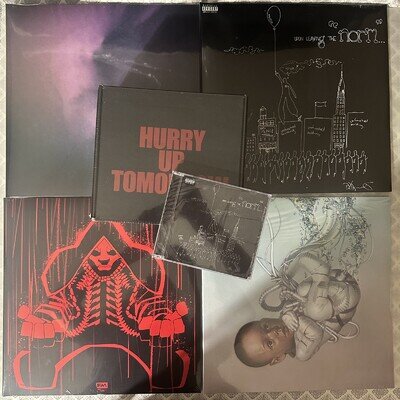 The Weeknd Hurry Up Tomorrow Collectors Edition Vinyl Shirt (L) & CD Bundle NEW!