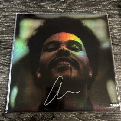 NEW SUPER RARE The Weeknd - After Hours Holographic Vinyl 2xLP SIGNED