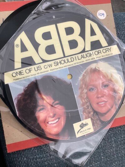 ABBA One of us. 7" Single picture disc. Epic Records. 1981