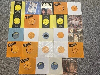 Lot Of 24 ABBA 7” Vinyl Singles