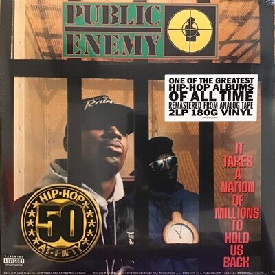 Public Enemy It Takes a Nation of Millions ,2 X BLACK VINYL SEALED SENT 1ST CLA.