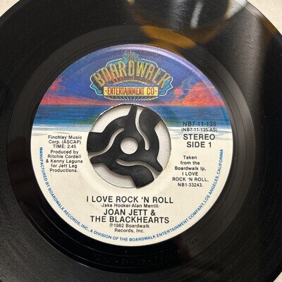 JOAN JETT & THE BLACKHEARTS - I love Rock 'N Roll 7" NB711135 82 US VG++ Vinyl