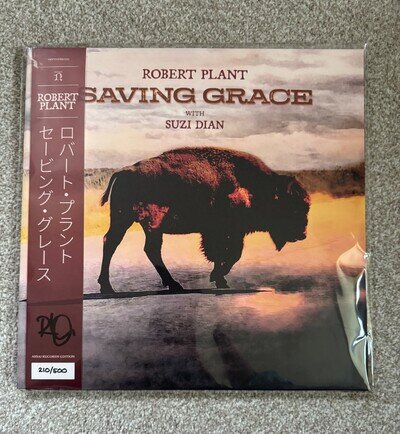 Robert Plant Saving Grace Vinyl LP Signed Assai Obi Edition Fruit Punch Color