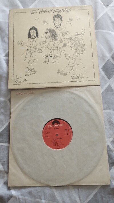 THE WHO - BY NUMBERS - NUMBERED SLEEVE - 46655 - DUTCH RECORD - UK SLEEVE - EX+