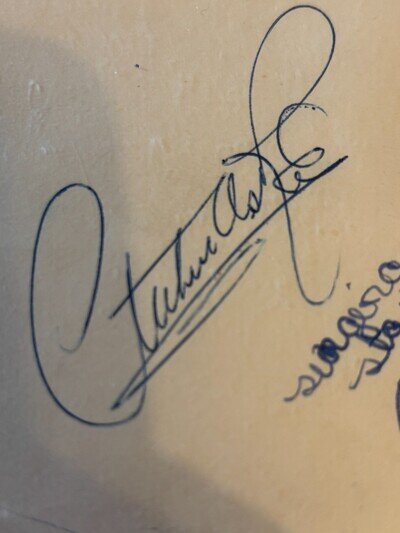 Cliff Richard & Arthur Askey autographs (Not verified)
