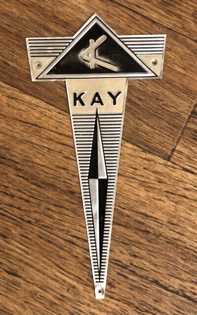Kay Badge (Rare) Guitar Headstock ‘Art Deco’ Vintage’ 50s/60s (Badge Only)