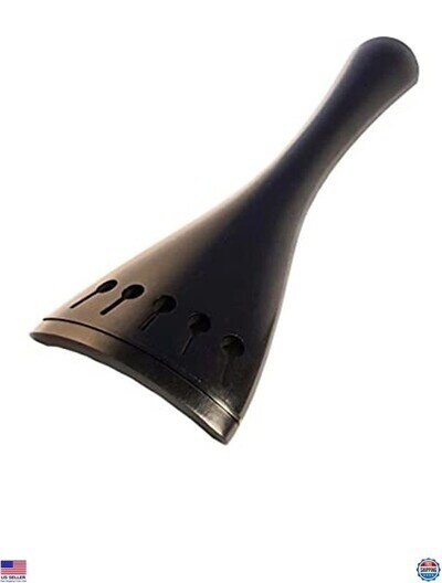Ebony Wood 5-String Double Bass Tailpiece - Ideal 3/4 Upright Bass Component