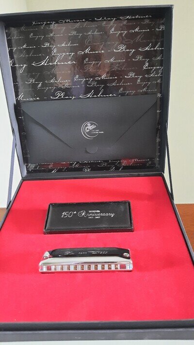 Chrome LTD Edition. 150 Anniversary Harmonica In Hard Case