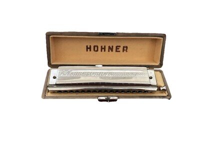 Hohner 64 Chromonica Harmonica 20cm Made In Germany W/ Original Box (key of C)
