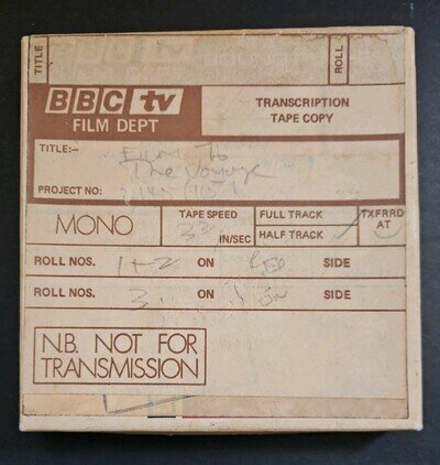 RARE Untested BBC Reel Tape 1976 On Set of VOYAGE OF THE DAMNED Not Broadcast