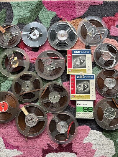 17 Reel To Reel Tapes Various Sizes Untested Attic Find