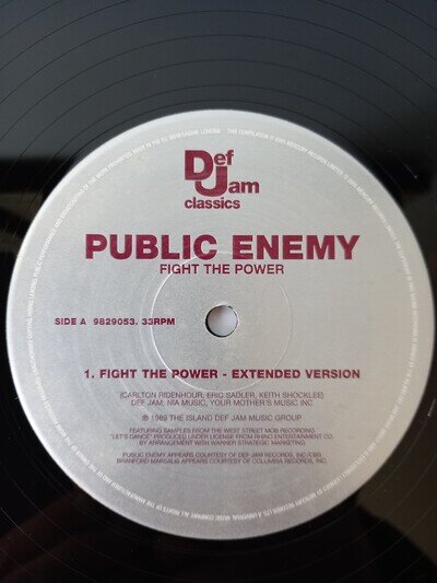 Public Enemy – Fight The Power, 12" Reissue. Def Jam Classics, 2005.