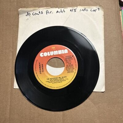Johnny Cash The Reverend Mr. Black/Chattanooga City Limit Sign 1981 Columbia 45