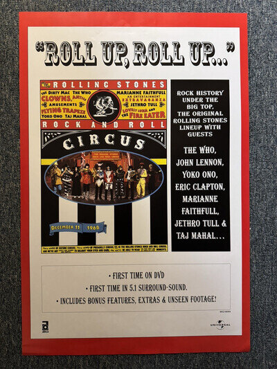 COOL VINTAGE 77x52CM LARGE RECORD STORE/BILLBOARD POSTER - ROLLING STONES (2004