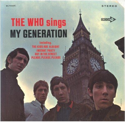 THE WHO SINGS MY GENERATION - 12" VINYL LP (USA Stereo)