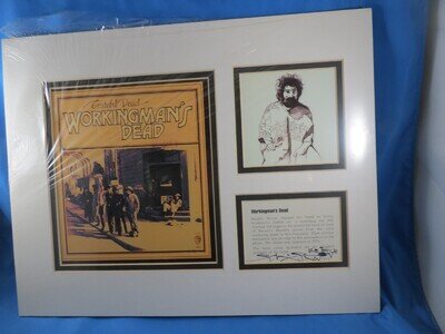 STANLEY MOUSE SIGNED Autograph WORKINGMAN's Grateful Dead LP Art Jerry Garcia