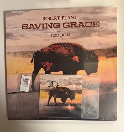 Robert Plant - Saving Grace 12” Black Coloured Vinyl + Signed Art Card Sealed