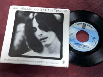 JACKSON BROWNE You love the thunder 7" USA + pic 1970s Pop Rock