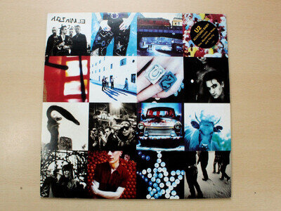 U2/Achtung Baby/1991 Island LP + Insert/First Issue/Uncensored Sleeve/EX
