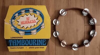 VINTAGE M.HOHNER 10" HEADLESS TAMBOURINE BOXED