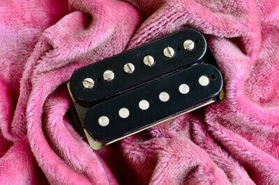 Vintage 1959 Gibson Double Black Long Magnet PAF Pickup 7.80k HOT Les Paul Burst