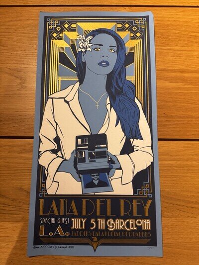 Lana Del Rey Original Concert Poster Print Ltd