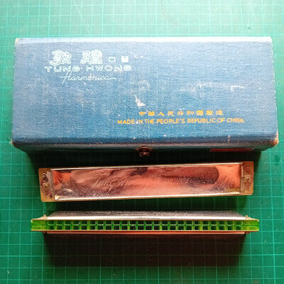 TWO VINTAGE CHINESE HARMONICAS TUNG HWONG