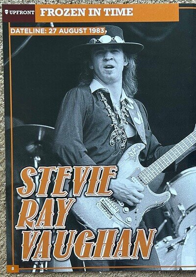 STEVIE RAY VAUGHAN - 2019 Full page UK magazine poster