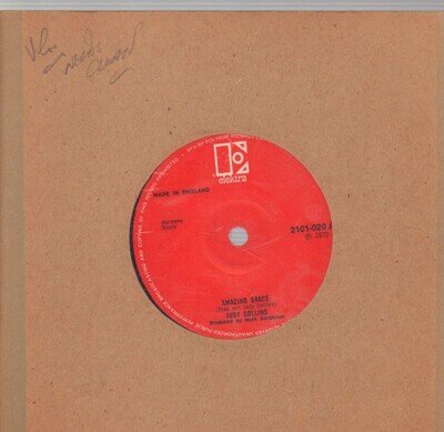 Judy Collins(7" Vinyl)Amazing Grace-Elektra-2101-020 A-UK-1970-VG/VG