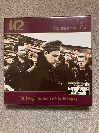 U2 - DEEP INSIDE A COLD FIRE: NUMBERED LTD ED 4LP BOX CRYSTAL VINYL - BRAND NEW!