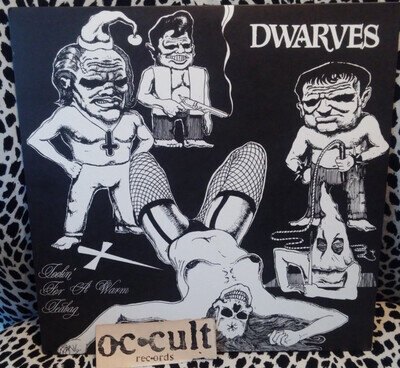 DWARVES LP SIGNED BY BLAG TOOLIN' FOR A WARM TEABAG PUNK RARE NIRVANA