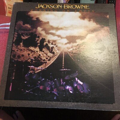 JACKSON BROWNE RUNNING ON EMPTY LIVE JAPANESE ASYLUM LP VINYL RECORD INSERT BOOK