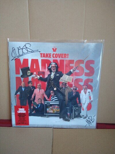 Signed Take Cover Madness Lp Vinyl Album 130 Only RECORD STORE DAY 2025 (SUGGS)