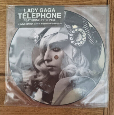 Lady Gaga & Beyonce Telephone UK 7 inch Picture Disc Vinyl New