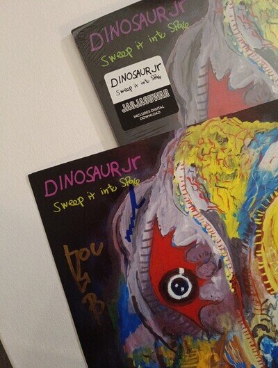 Dinosaur Jr. SWEEP IT INTO SPACE LP + SIGNED INSERT + MP3 DOWNLOAD Jagjaguwar NM