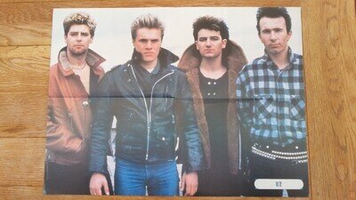 U2 / LOVERBOY 2-sided magazine POSTER 16x22 inches