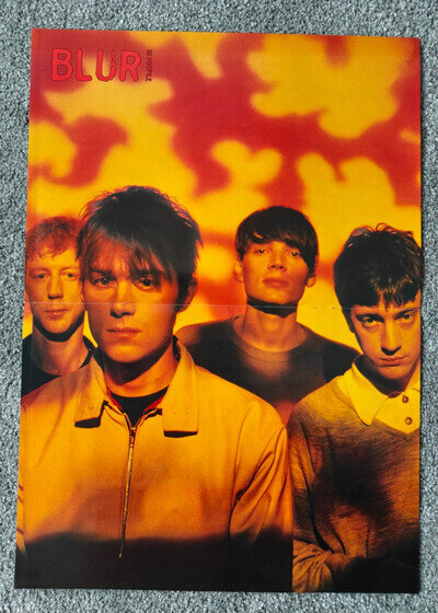 Blur - Vintage Double-Sided Poster 1995 - Damon Albarn - Britpop 90s - Very Rare