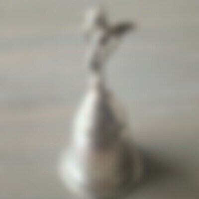 Vintage Solid 800 Silver BELL Angel Cherub Cupid Collectible